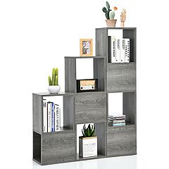 Sterilite Plastic Indoor Outdoor 4 Shelf Durable Shelving Unit, Gray