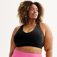 Core 10 Women's Icon Series - The Rebel Plus Size Sports Bra, Black, 1X :  : Clothing, Shoes & Accessories