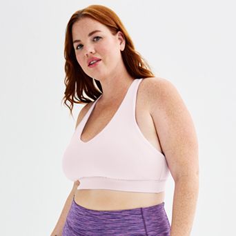 Plus Size Tek Gear® Ultrastretch Medium Support V-Neck Sports Bra