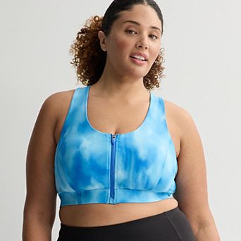 Plus Size Tek Gear® Ultrastretch Medium Support Zip Front Sports Bra