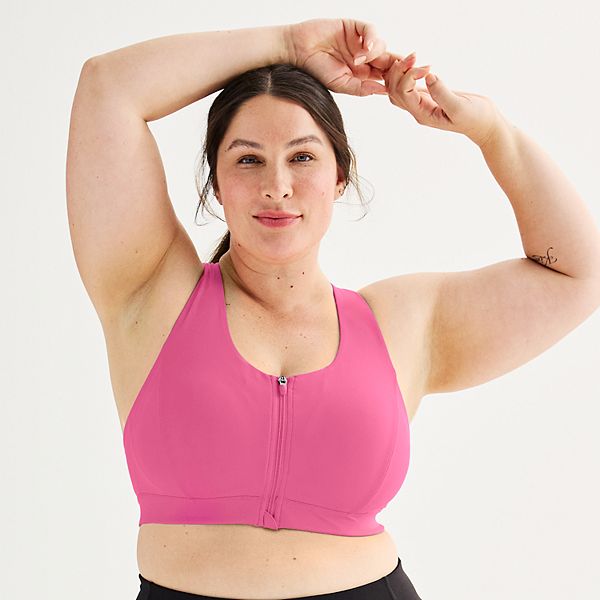 Plus Size Women's Medium Support Sports Bra