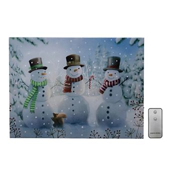 LumaBase Holiday Gathering Lighted Wall Art