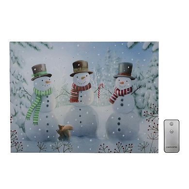LumaBase Holiday Gathering Lighted Wall Art