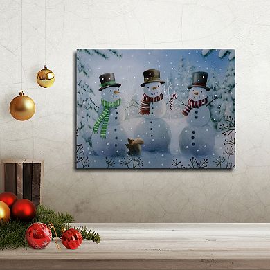 LumaBase Holiday Gathering Lighted Wall Art