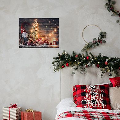 LumaBase Gnome For The Holidays Lighted Wall Art