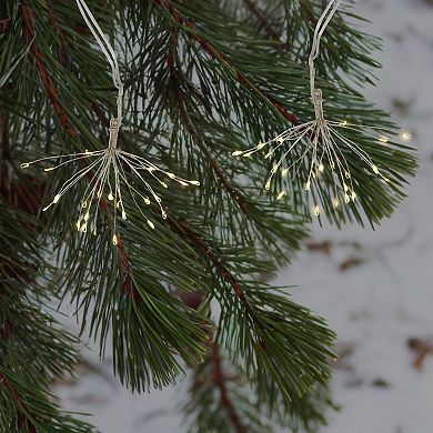 LumaBase Battery Operated LED Starburst Garland String Lights