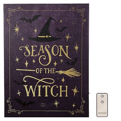 LumaBase Season of the Witch Lighted Wall Art