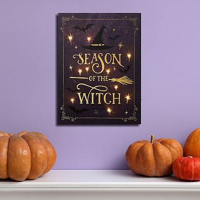 LumaBase Season of the Witch Lighted Wall Art