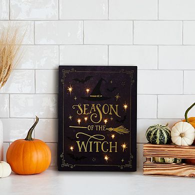 LumaBase Season of the Witch Lighted Wall Art
