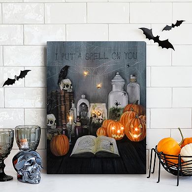 LumaBase Halloween Spell Lighted Wall Art