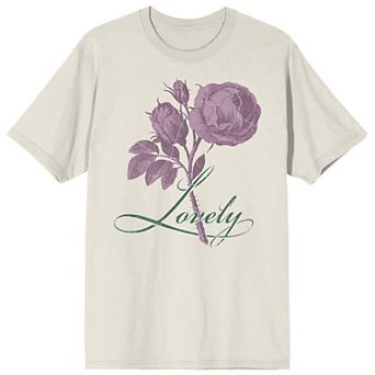 Juniors' Vintage Rose Lovely Graphic Tee