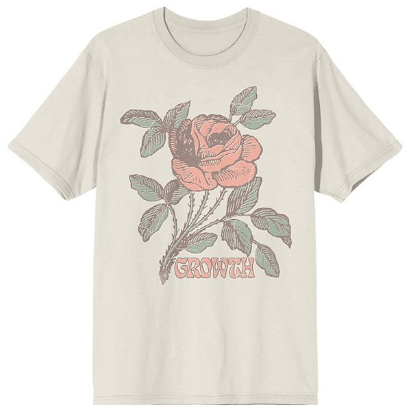 Juniors' Vintage Rose Growth Graphic Tee