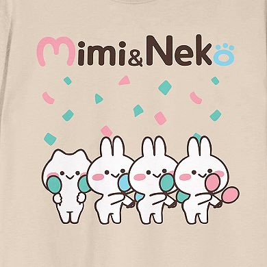 Juniors' MiMi & Neko Cheering Graphic Tee