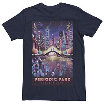 Disney / Pixar's Elemental Men's Periodic Park Poster Graphic Tee