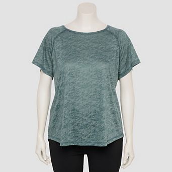 Plus Size Tek Gear® Adaptive Core Raglan Tee