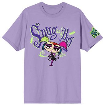 Juniors' Growing Up Creepie Snug As A Bug Graphic Tee