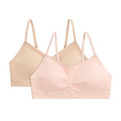 Girls Training Bra with Removable Padded for 8-10-12-14 Years Old,Mini-A  Cup Pad&Wireless Bras for Girls,Comfort Seamless, 1 Pack 