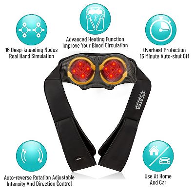 TRAKK Back and Neck Massager With Heat