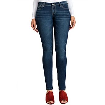 Angie Stud Bling Pocket Low Rise Skinny Jeans