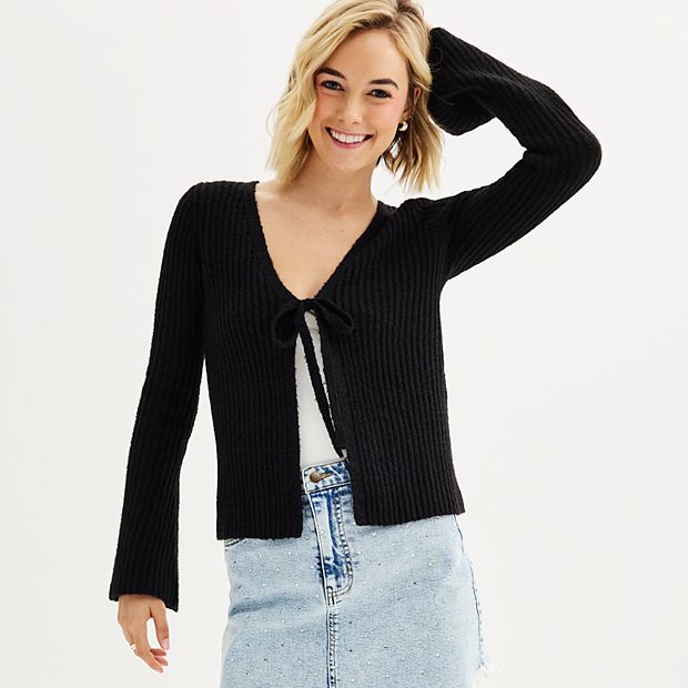 Bell sleeve long discount cardigan