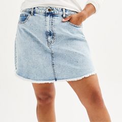 Juniors Jean Skirts Shop Denim Skirts for Juniors Kohl s