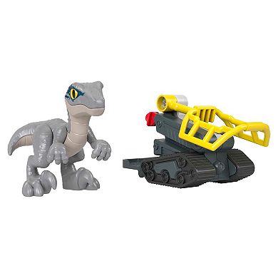 Fisher-Price IMAGINEXT Jurassic World Dominion Baby Beta Dinosaur & Snare Toy