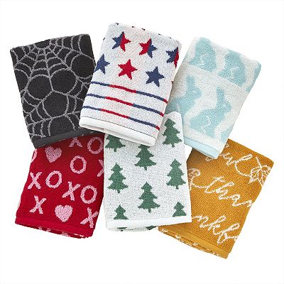 SKL Home Seasonal 6-Piece Hand Towel Set