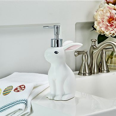 SKL Home Bunny Stoneware Soap Dispenser 