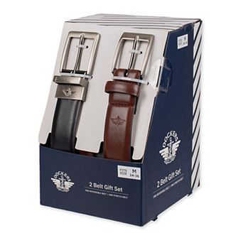 Men's Dockers® 2 pc Reversible & Stretch Belt Gift Set