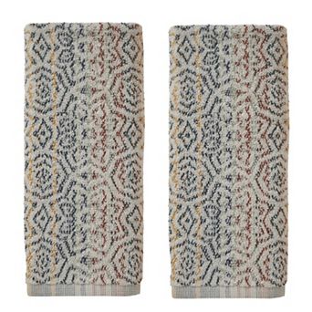 SKL Home Rhapsody Jacquard 2 pc Hand Towel Set