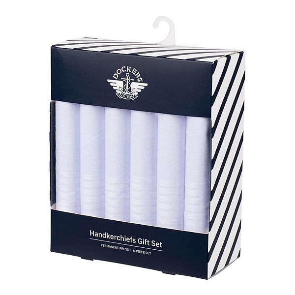 Men's Dockers® 6Piece Permanent Press Handkerchiefs Gift Set