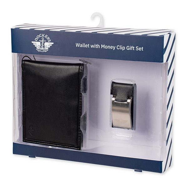 Men's Dockers® RFIDBlocking Bifold Passcase Wallet and Money Clip Gift Set