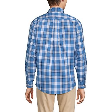 Men's Lands' End Tailored Fit No Iron Twill Long Sleeve Shirt
