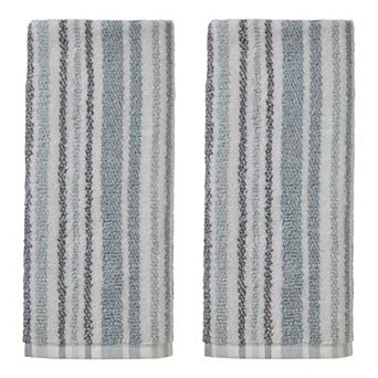 SKL Home Farmhouse Stripe Jacquard 2 pc Hand Towel Set