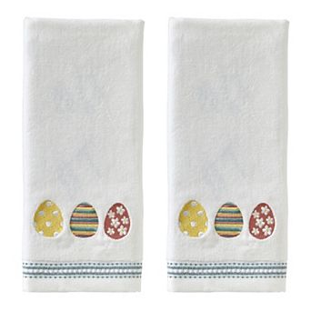 SKL Home Easter Egg Line Embroidered Hand Towel