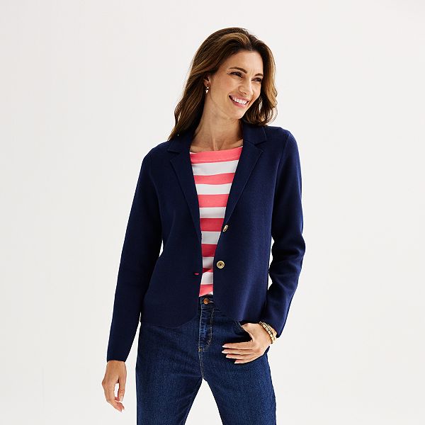 Women's Croft & Barrow® Sweater Blazer