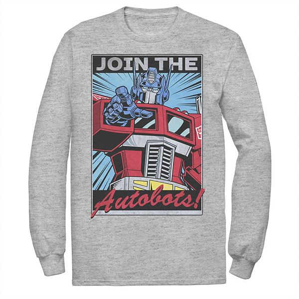 Big & Tall Transformers Join The Autobots Poster Graphic Tee
