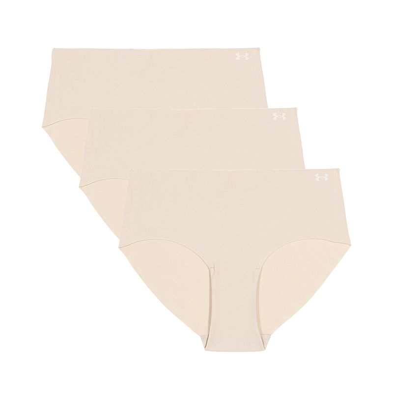Women's Under Armour 3-pack Pure Stretch No-Show Hipster Panty, Size: XS, Hue 500