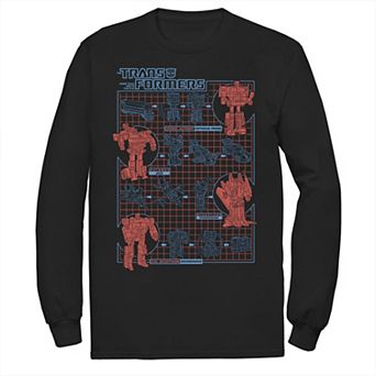 Men's Transformers How To Transform Schematic Graphic Tee