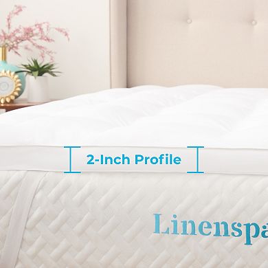Linenspa 2-in. Down-Alternative Fiber Bed Mattress Topper