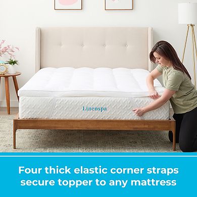 Linenspa 2-in. Down-Alternative Fiber Bed Mattress Topper