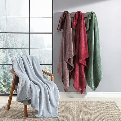 Eddie Bauer Eddie Ultra Lux Plush Red Throw Blanket