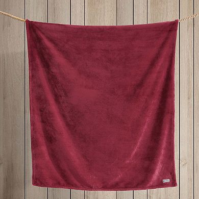 Eddie Bauer Eddie Ultra Lux Plush Red Throw Blanket