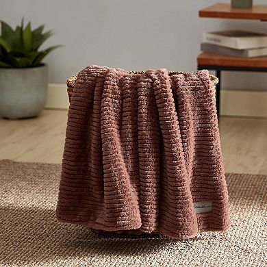 Eddie Bauer Corduroy Stripe Throw Blanket