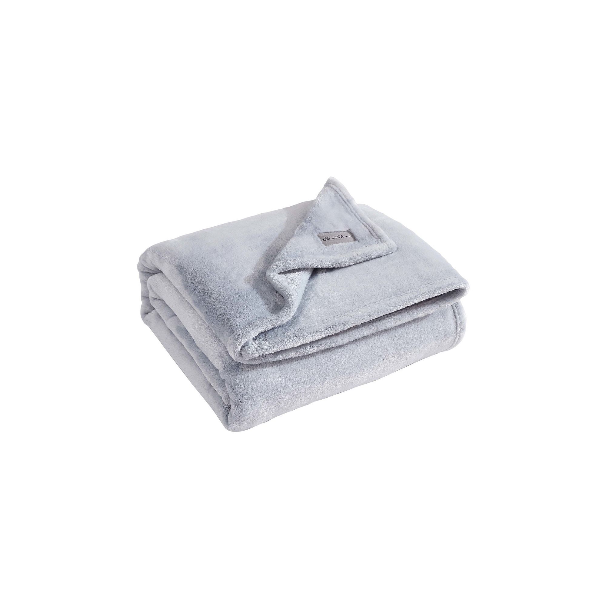 Eddie Bauer Eddie Ultra Luxe Plush Throw Blanket, Gray