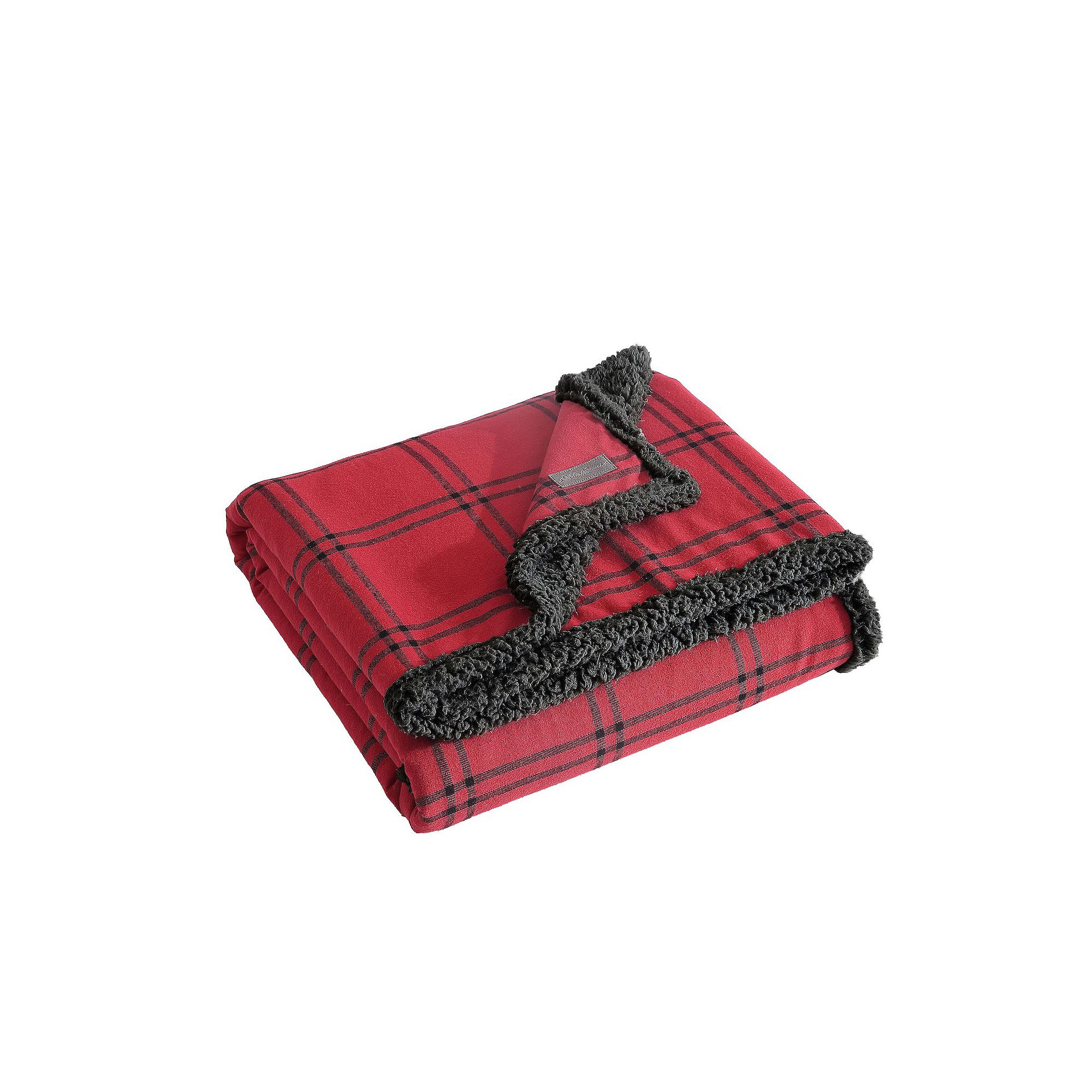 Eddie Bauer Kettle Falls Plaid Throw Blanket, Red