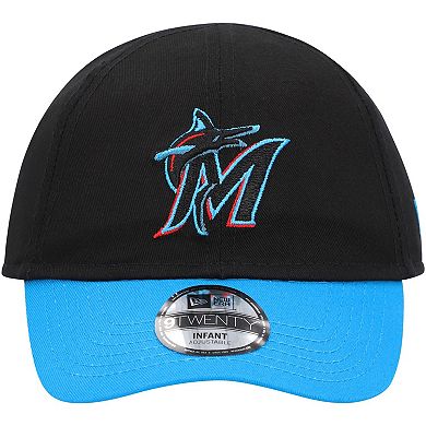 Infant New Era Black Miami Marlins Team Color My First 9TWENTY Flex Hat