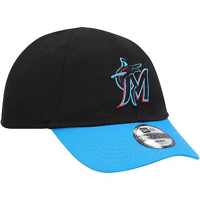 Infant New Era Black Miami Marlins Team Color My First 9TWENTY Flex Hat