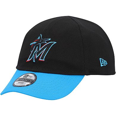 Infant New Era Black Miami Marlins Team Color My First 9TWENTY Flex Hat