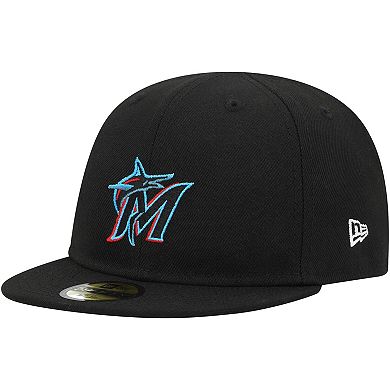 Infant New Era Black Miami Marlins My First 59FIFTY Fitted Hat